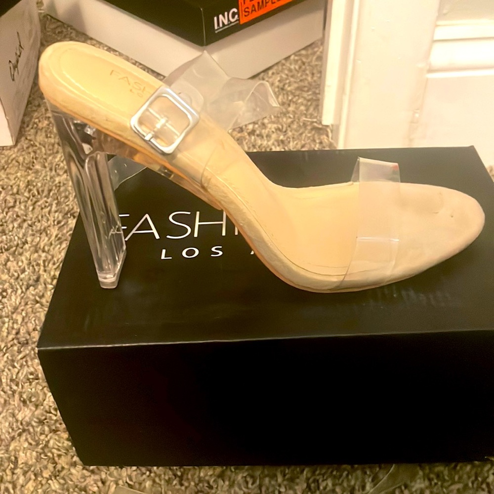 Nude high heels